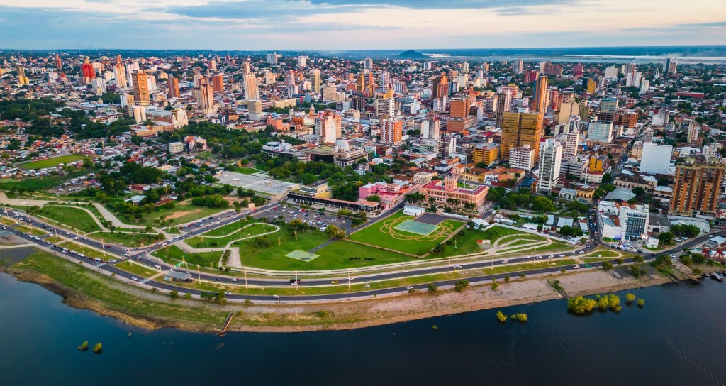 Vista urbana de Asunción, Paraguay